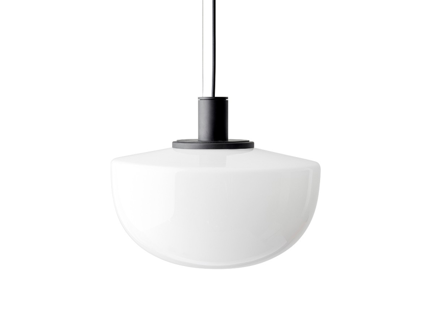 Світильник підвісний Bank, біле скло