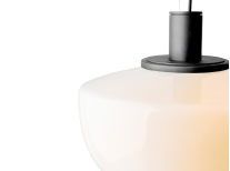 Світильник підвісний Bank, біле скло