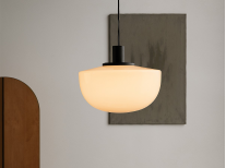 Світильник підвісний Bank, біле скло