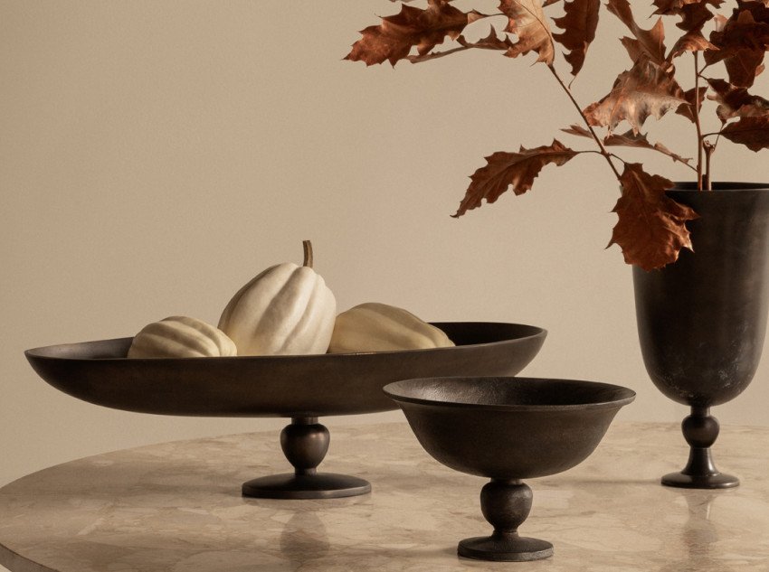 Чаша Pavot Centerpiece, бронзовая патина