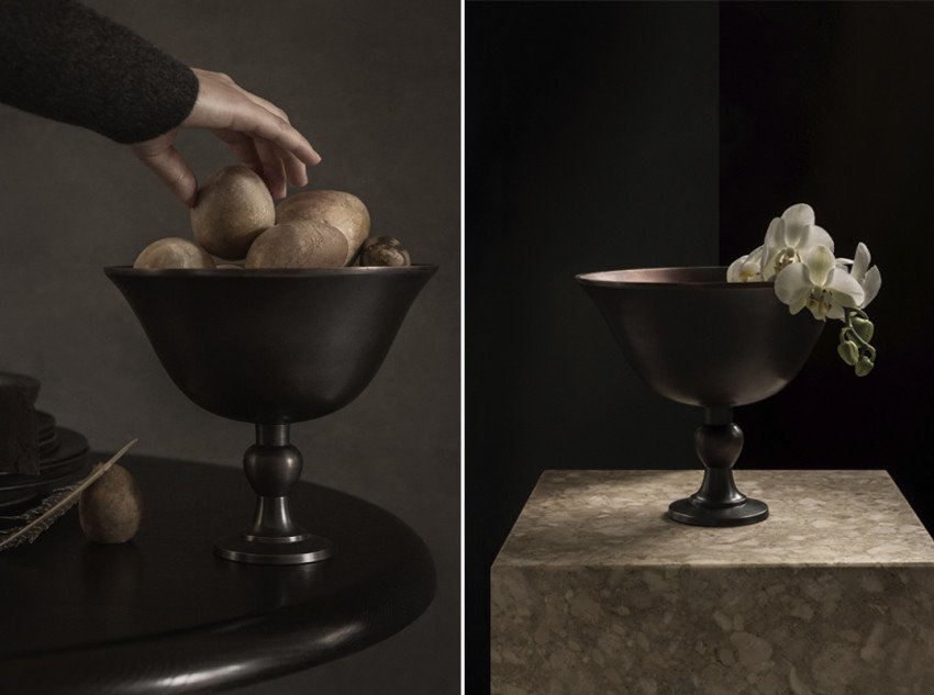 Чаша Pavot, бронзова патина