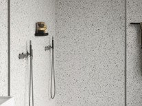 Полочка для душа Marble, белая Полочка для душа Marble, белая