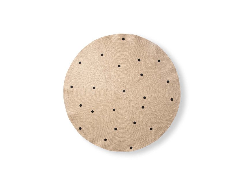 Ковер Jute Carpet, Ø130, горошек Ковер Jute Carpet, Ø130, горошек