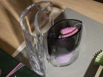 Набір ваз Moon Eye, димчато-прозорі