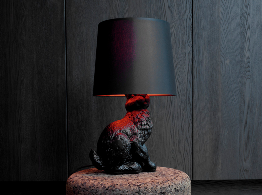 Настільна лампа Rabbit, чорна