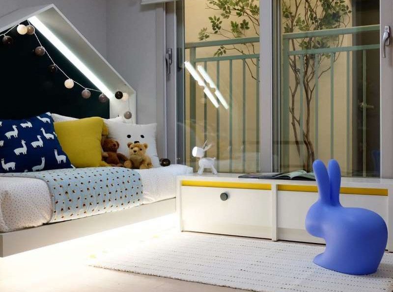 Кресло Rabbit Baby, розовое