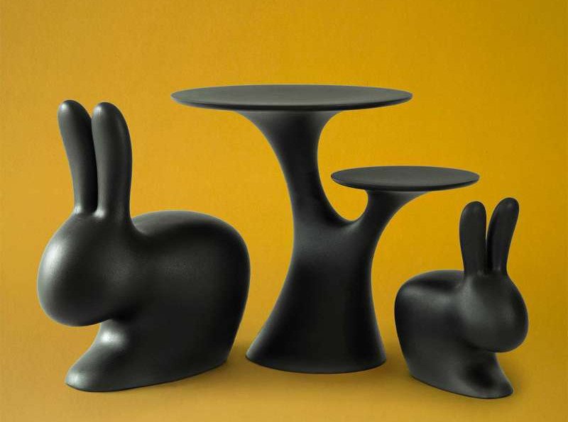 Кресло Rabbit, черное