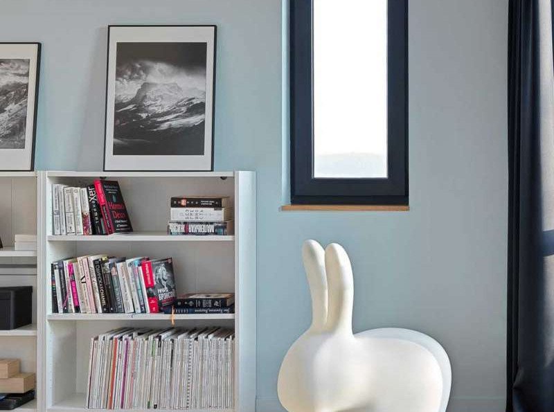 Кресло Rabbit, голубино серое