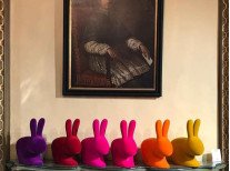 Крісло Rabbit Baby-velvet finish, пурпурне Крісло Rabbit Baby-velvet finish, пурпурне