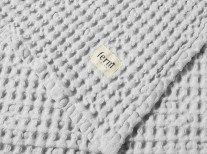 Полотенце для ванной Organic bath towel, светло-серое