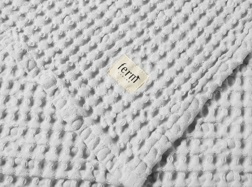 Полотенце для ванной Organic bath towel, светло-серое