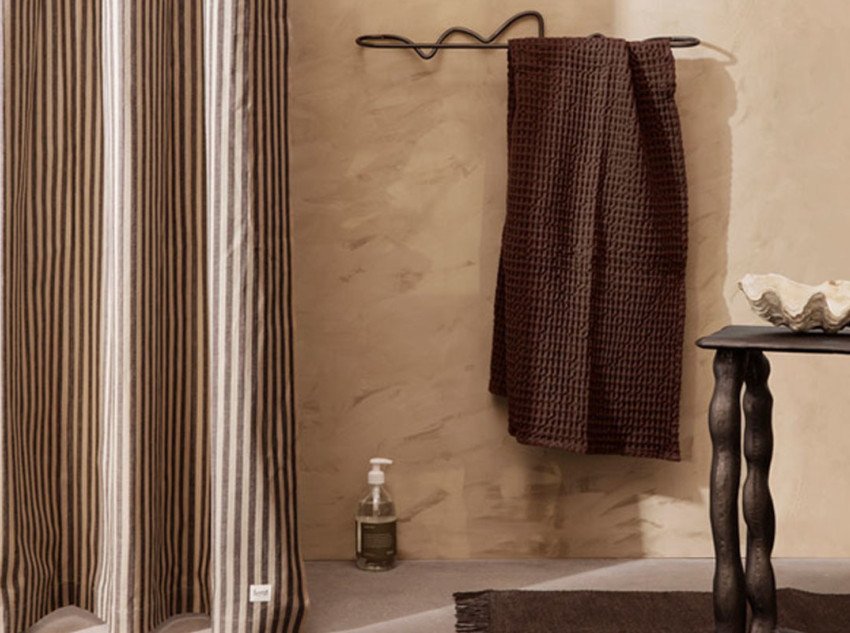 Полотенце для ванной Organic bath towel, светло-серое