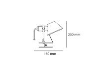 Накладной светильник Tolomeo Micro Pinza, зеленый Накладной светильник Tolomeo Micro Pinza, зеленый