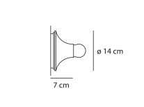 Светильник универсальный Teti, оранжевый