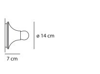 Світильник універсальний Teti, помаранчевий Світильник універсальний Teti, помаранчевий