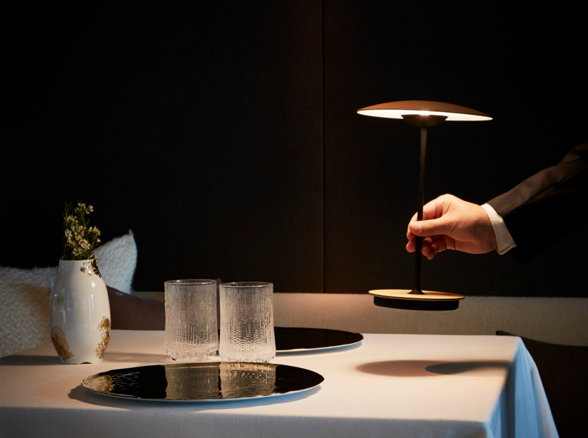 Портативна лампа Ginger, коричнева