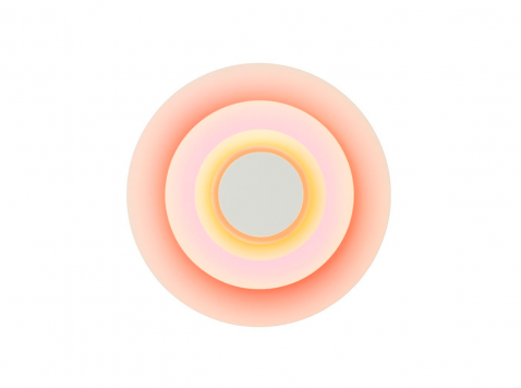 Настінний світильник Concentric, середній, рожевий