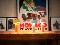 Настільна лампа Bicoca, блакитна