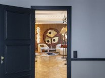 Светильник потолочный Petit Nénuphar LED, черный/золотой