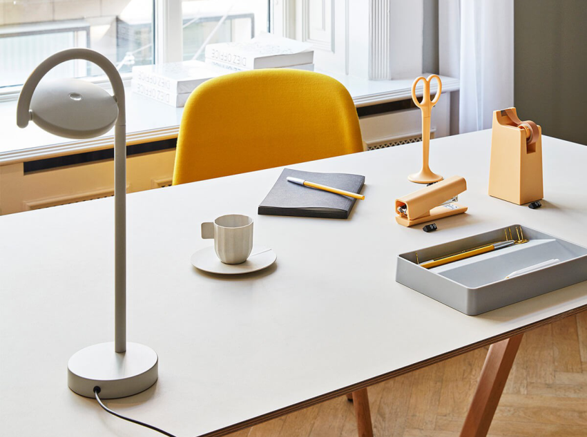 Настільна лампа Marselis, сіра