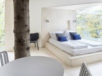 Світильник настінний Noc button, брудно-білий