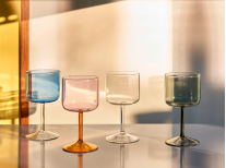 Набір склянок для вина Tint, рожевий/жовтий