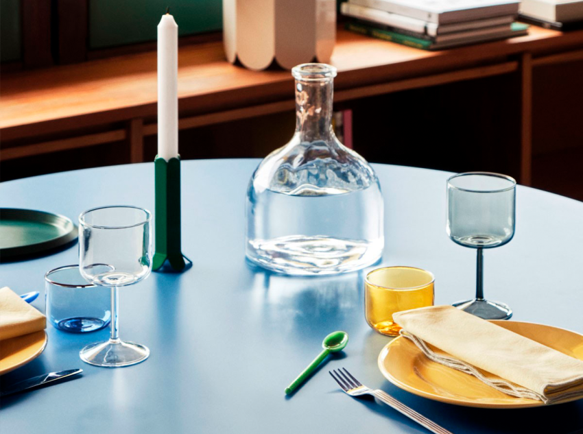 Набір склянок для вина Tint, рожевий/жовтий