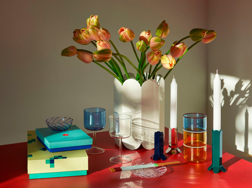 Набір склянок для вина Tint, рожевий/жовтий