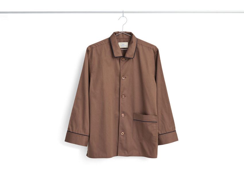 Рубашка Outline Pyjama Collection, M/L, коричневая