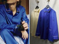 Рубашка Outline Pyjama Collection, M/L, синяя