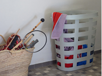 Корзина для белья Laundry basket, H62.5, светло-серая Корзина для белья Laundry basket, H62.5, светло-серая