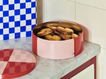 Контейнер для хранения Tin Round, красно-розовый Контейнер для хранения Tin Round, красно-розовый
