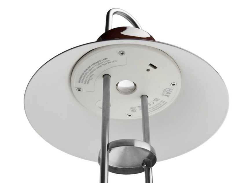 Портативна лампа Mousqueton, залізно-червоний