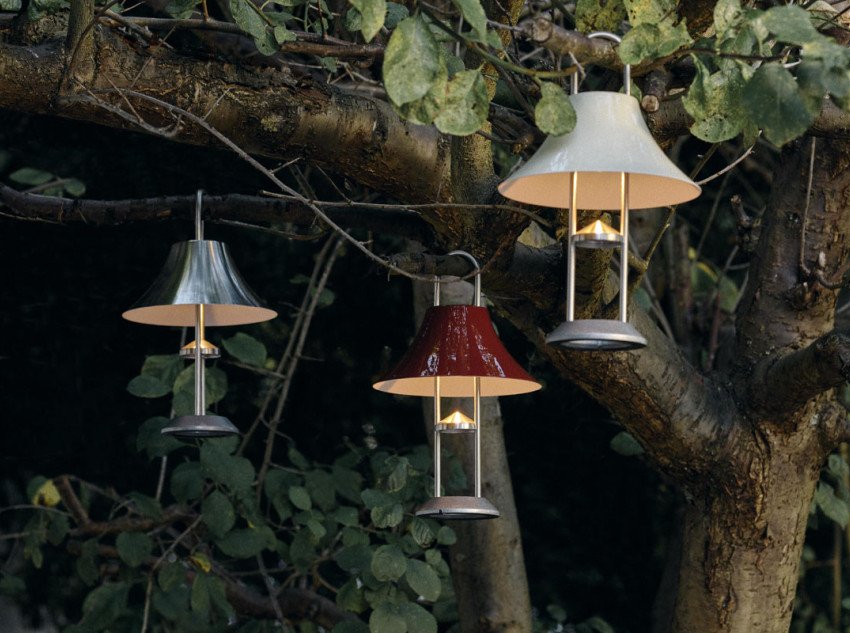 Портативна лампа Mousqueton, залізно-червоний