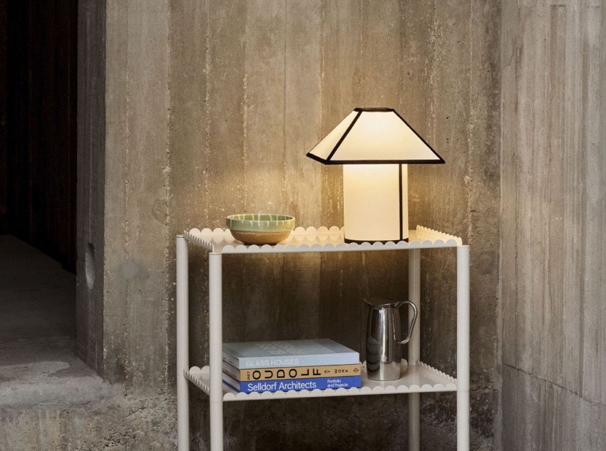 Настільна лампа Ava Pyramid, 29, біла