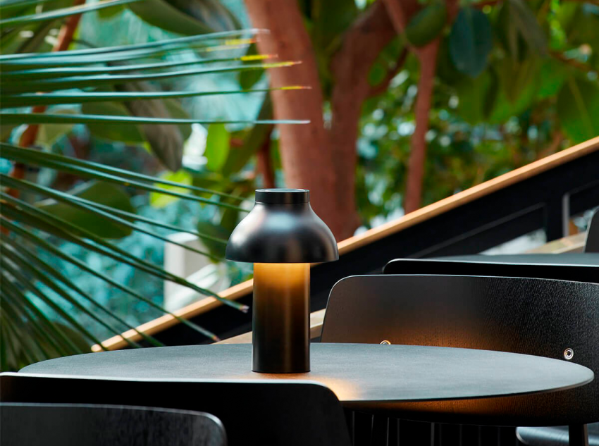 Портативна лампа PC portable, м'яко-чорна