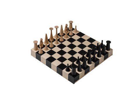Шахи Maple Wood 2, чорні/дуб