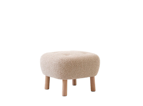 Пуф Little Petra ATD1, дуб/Sheepskin
