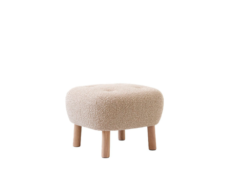 Пуф Little Petra ATD1, дуб/Sheepskin