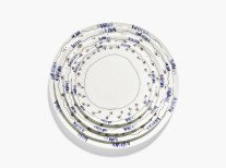 Тарілка стартова Anemone milk midnight flowers, 2 шт