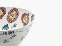 Миска Anemone milk midnight flowers, М, 2 шт