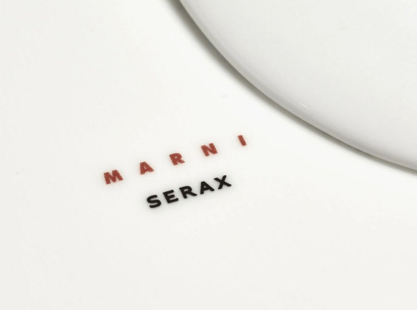 Чашка для капучіно з блюдцем Anemone milk midnight flowers, 2 шт