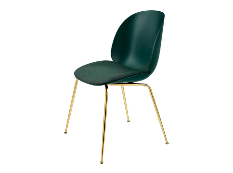 Стул Beetle, мягкое сиденье и спинка, зеленый
