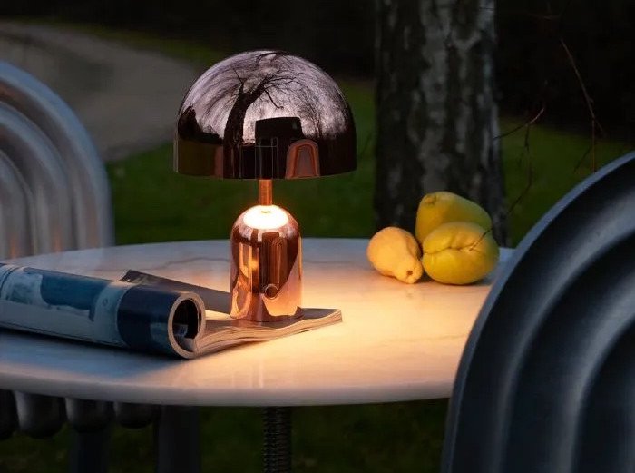 Портативная лампа Bell LED, медная