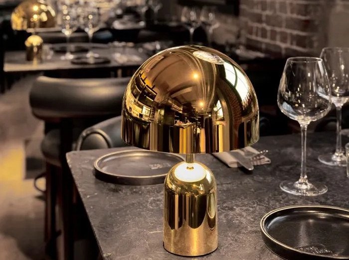 Портативна лампа Bell LED, золота