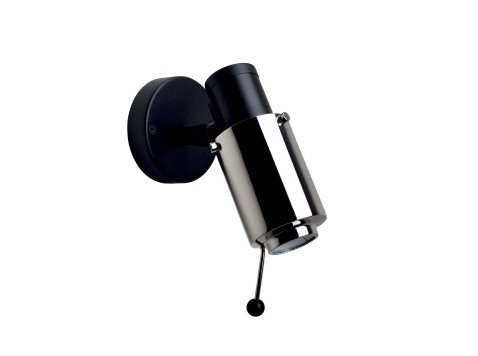 Настінний світильник Biny spot, чорний/хром