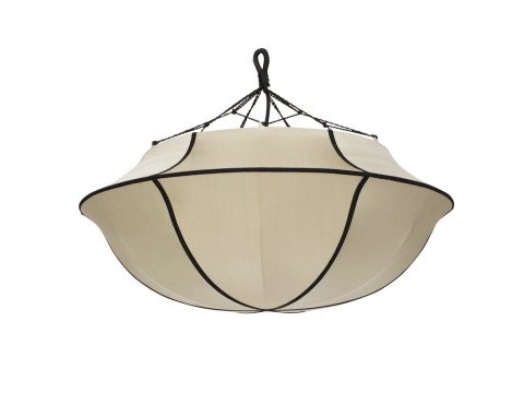 Плафон Indochina UMBRELLA, бежевий/чорний