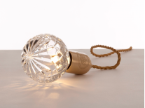 Світильник підвісний Crystal Bulb, прозоре скло/золото