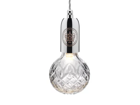 Світильник підвісний Crystal Bulb, прозоре скло/хром Світильник підвісний Crystal Bulb, прозоре скло/хром