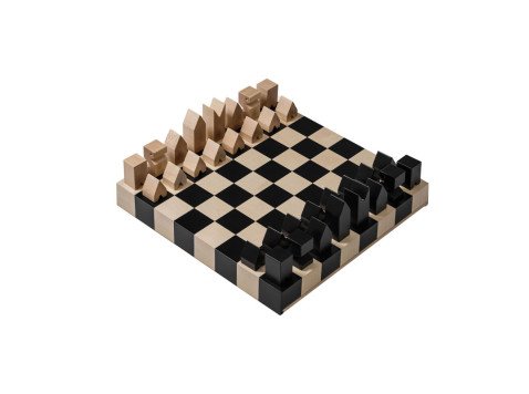 Шахи Maple Wood 1, чорні/дуб